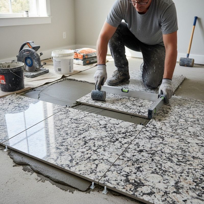 Granite Tile Installation in Kansas City, KS